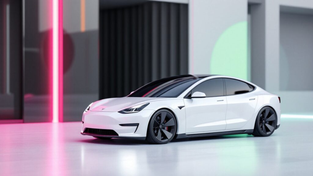 "Tesla Robotaxi, the latest self-driving car with advanced autonomous technology"