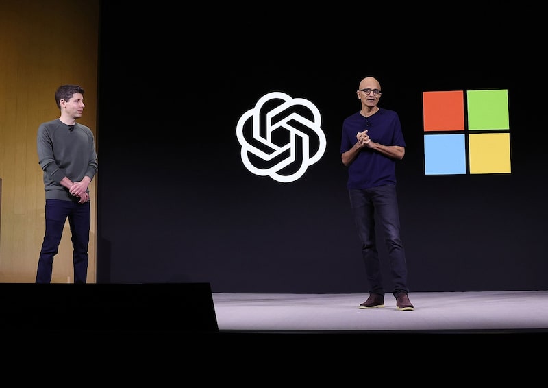 Sam Altman speaking about the future of artificial intelligence, sharing insights on the Altman OpenAI Future during a public event.