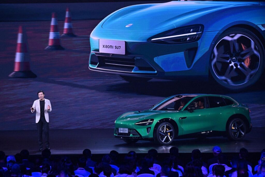 Lei Jun challenges Elon Musk as Xiaomi unveils futuristic electric SUV at global launch event