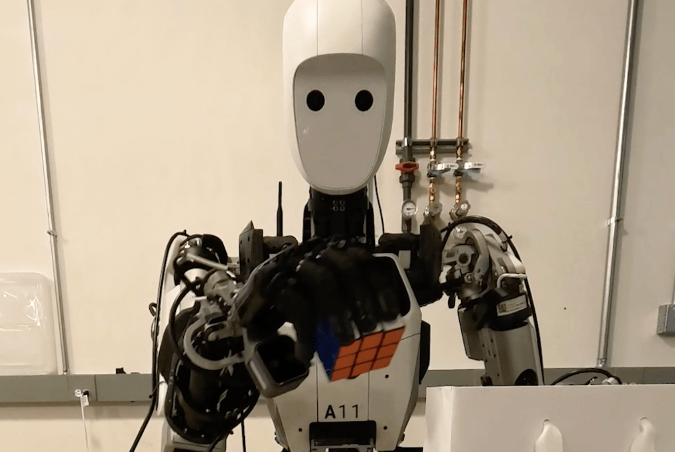 Google DeepMind optimized AI model running directly on a humanoid robot