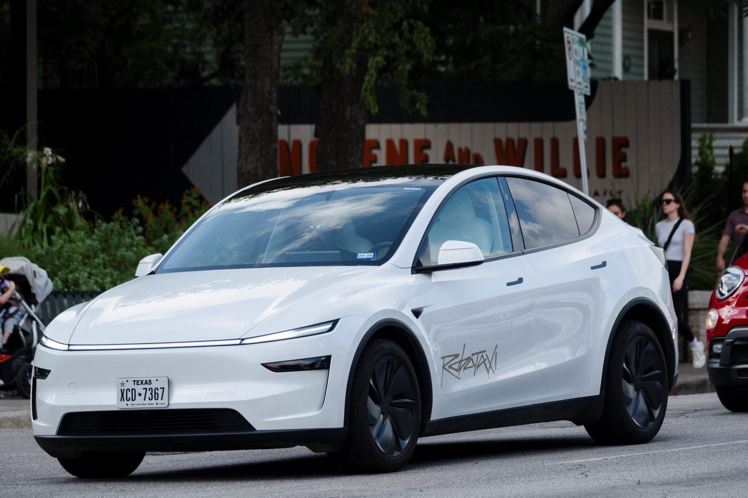 "Tesla Robotaxi, the latest self-driving car with advanced autonomous technology"