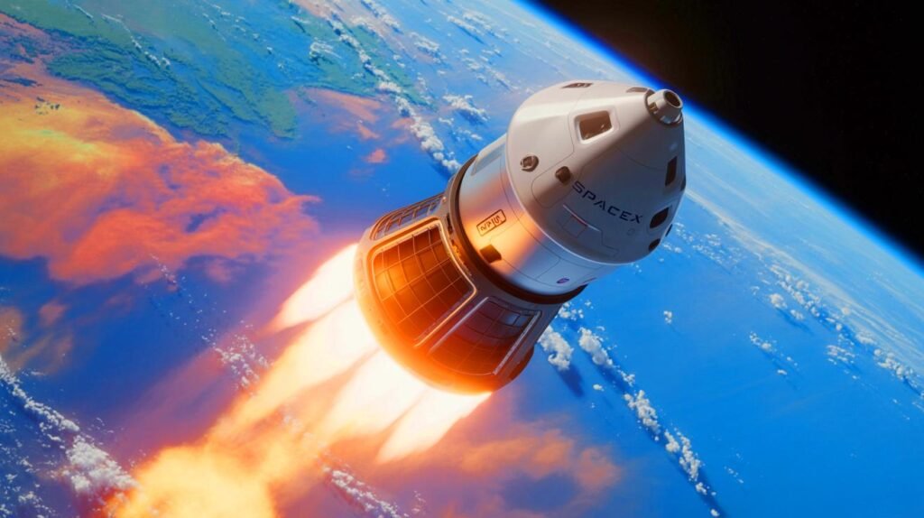 SpaceX Dragon carrying 6,700 pounds of cutting-edge robots heads towards deep space