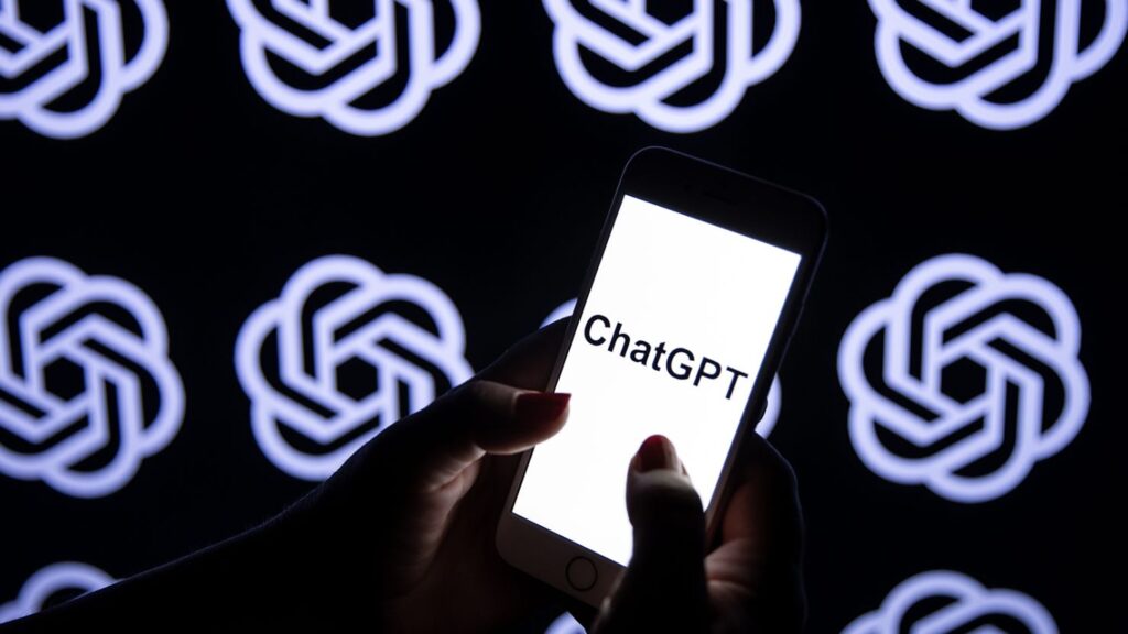 Mobile screen showing ChatGPT with OpenAI Shutting Down for a Week