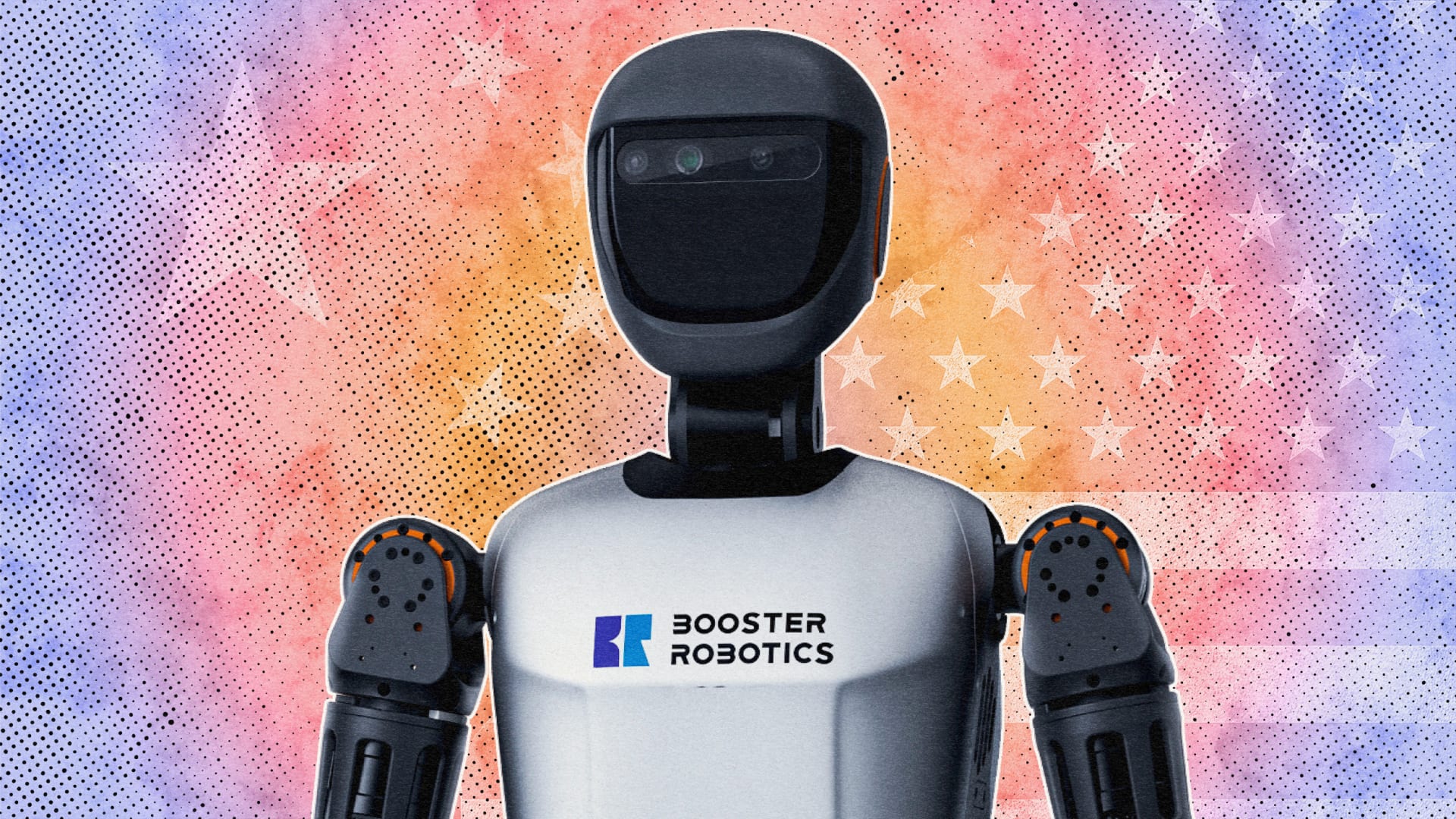 A humanoid robot walking in a high-tech factory, symbolizing how China is leading the humanoid robots race globally.
