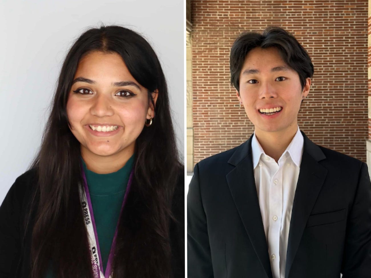 Kanika and Charley Kim representing Gen Zers in tech careers and career pivots