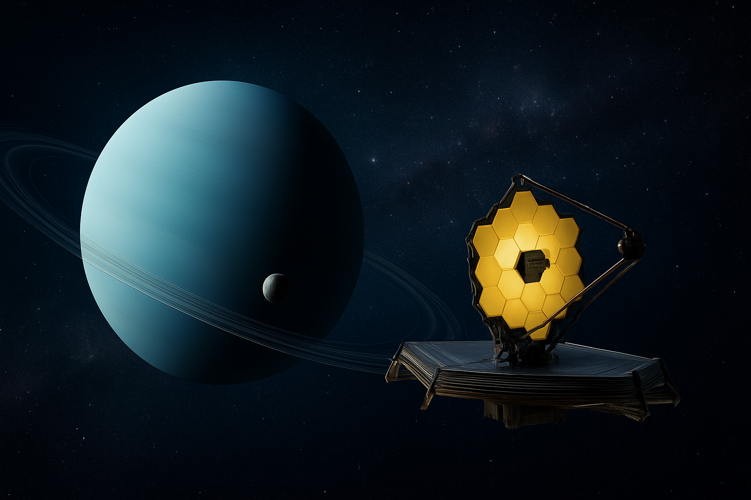 NASA Webb Telescope’s New Moon Discovery Around Uranus