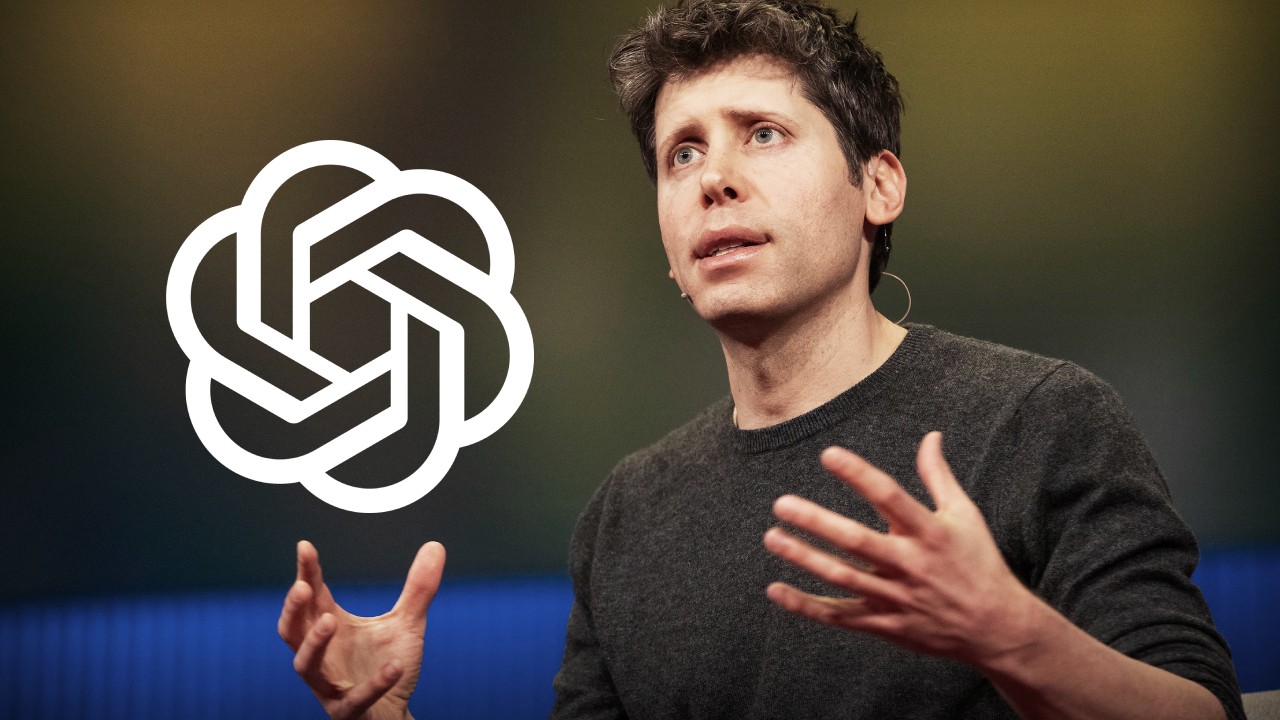Sam Altman CEO of OpenAI discussing bold OpenAI investment strategy after GPT-5 launch with company logo