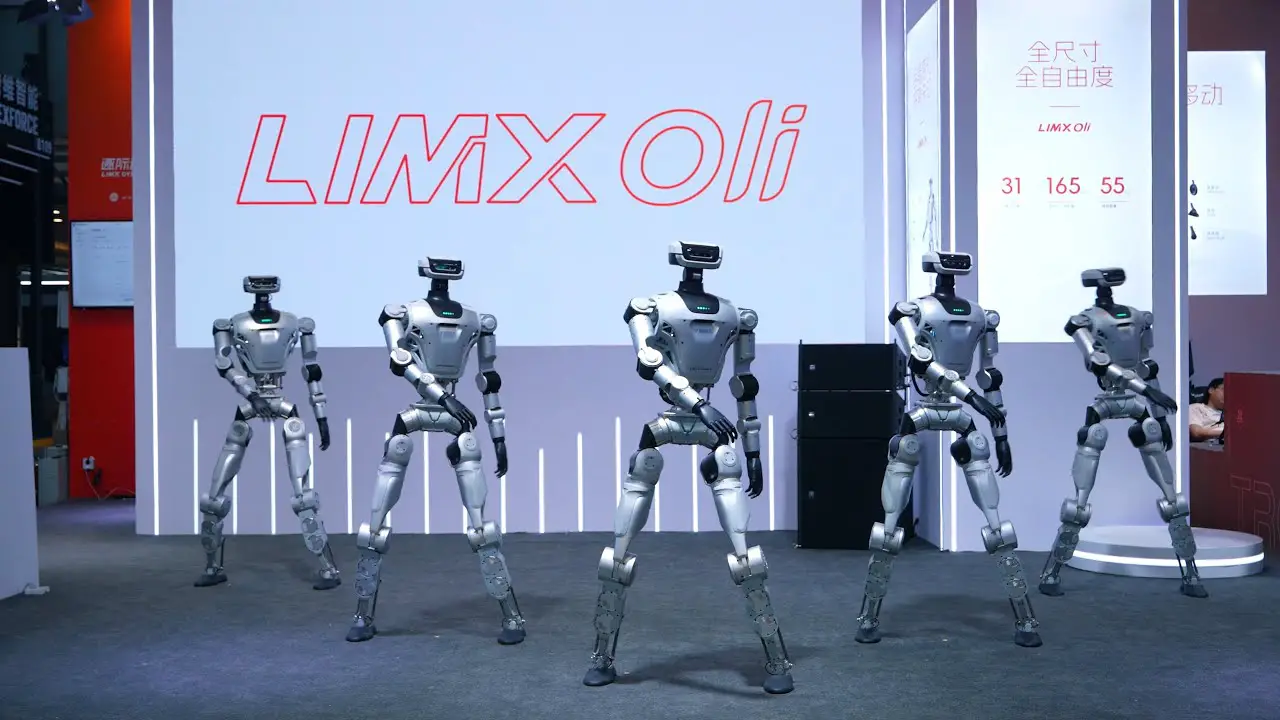 LimX Oli robot performance showcasing ballet-inspired dance moves at World Robotics Conference 2025