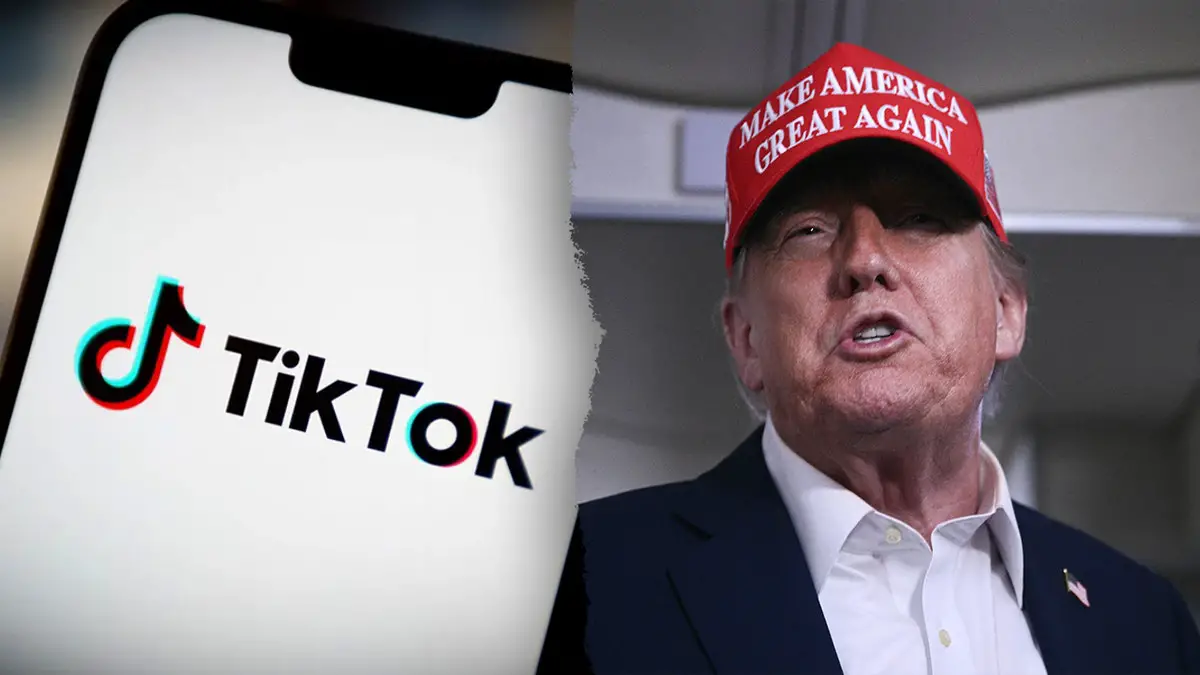 Trump on TikTok video with the White House background, engaging younger audience – White House TikTok