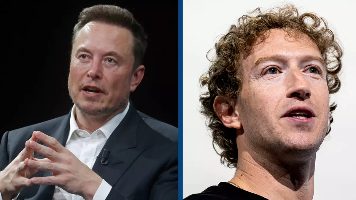 Elon Musk and Mark Zuckerberg together during discussions linked to the Elon Musk OpenAI acquisition bid.