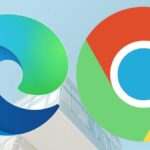 Google Chrome vs. Microsoft Edge logos side by side showing the browser comparison