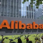 Alibaba headquarters sign highlights strong Alibaba China AI push driving cloud growth and investor confidence.