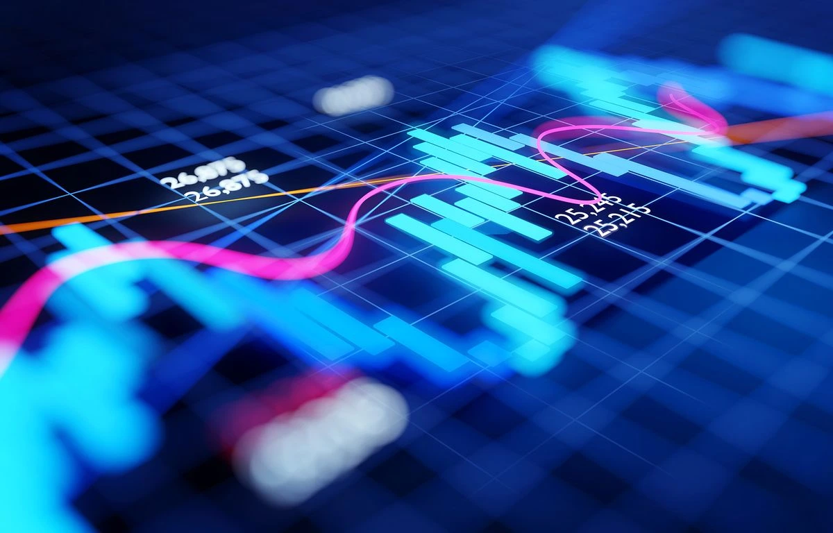 Traders analyzing stock futures today on Wall Street with rising charts and digital tickers showing market rally after Fed rate cut