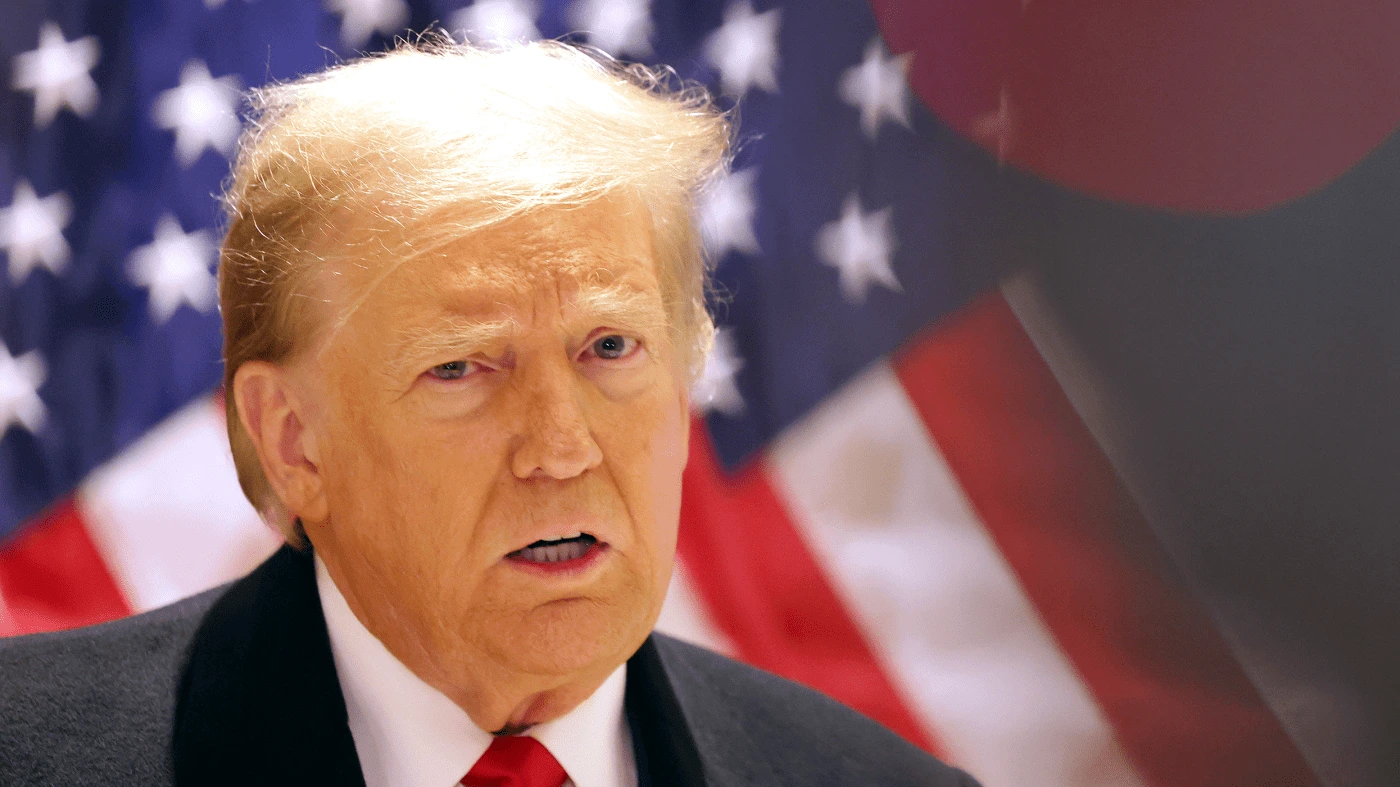 President Donald Trump addresses media after ordering U.S. troops to Portland amid ICE protests