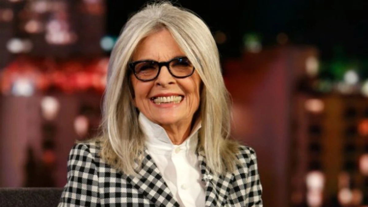 Diane Keaton at a film premiere in Los Angeles before her death, the Oscar-winning star of Annie Hall and The Godfather remembered by Hollywood.