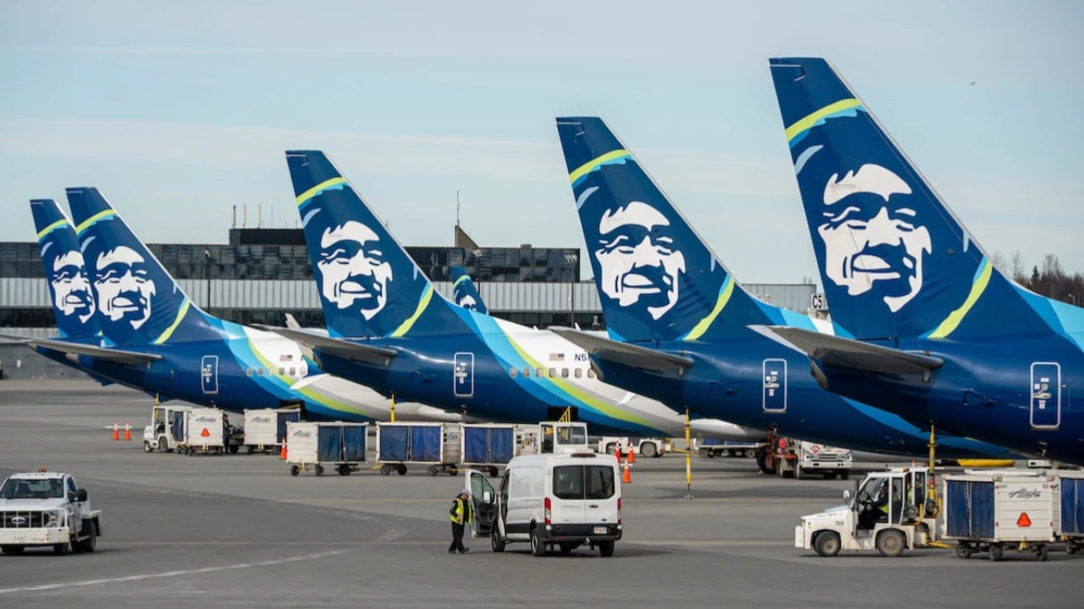 Passengers stranded at airports nationwide after Alaska Airlines outage halts all flights due to major IT system failure.