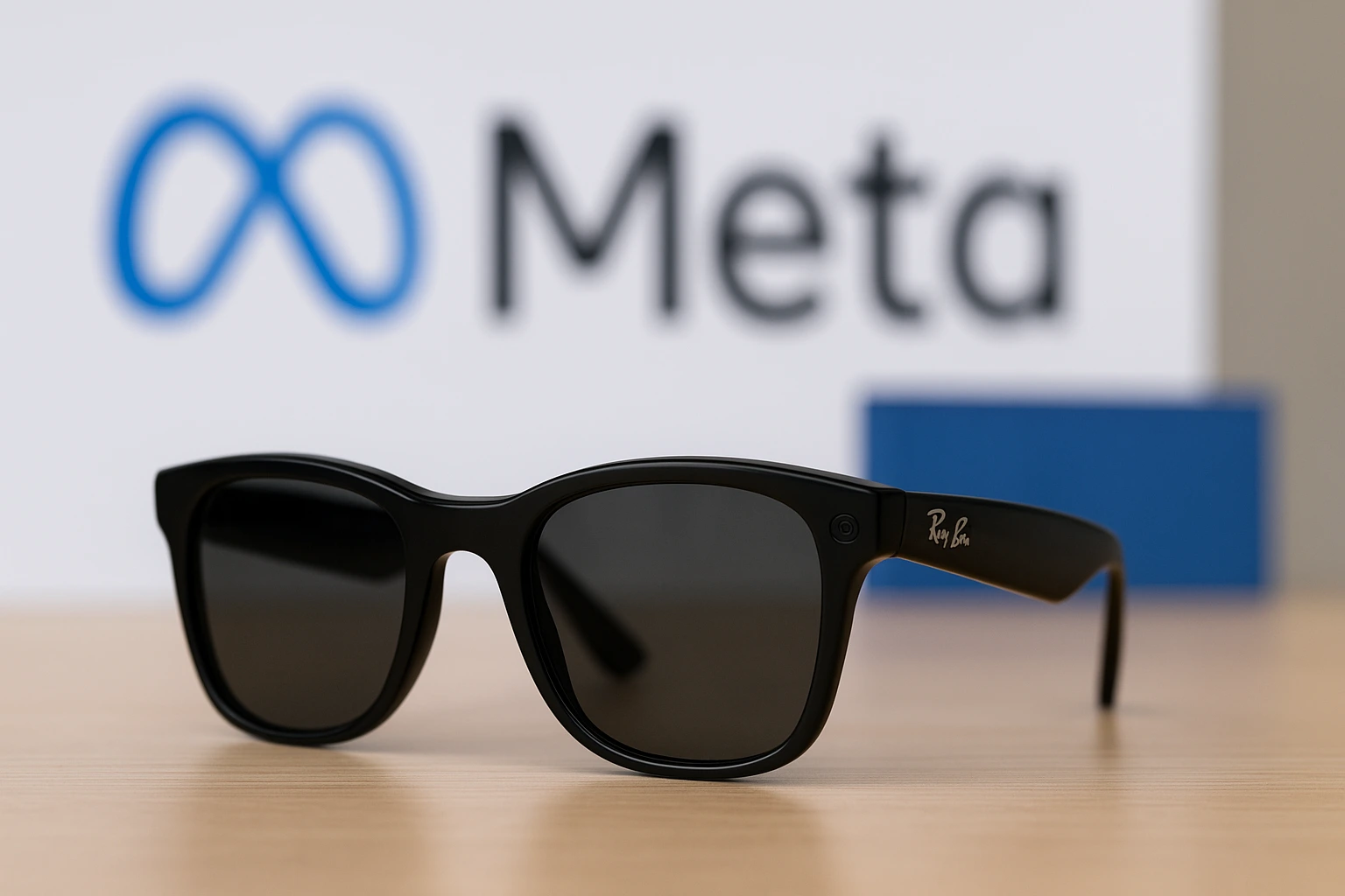 Ray-Ban Meta glasses featuring AI smart technology and sleek design