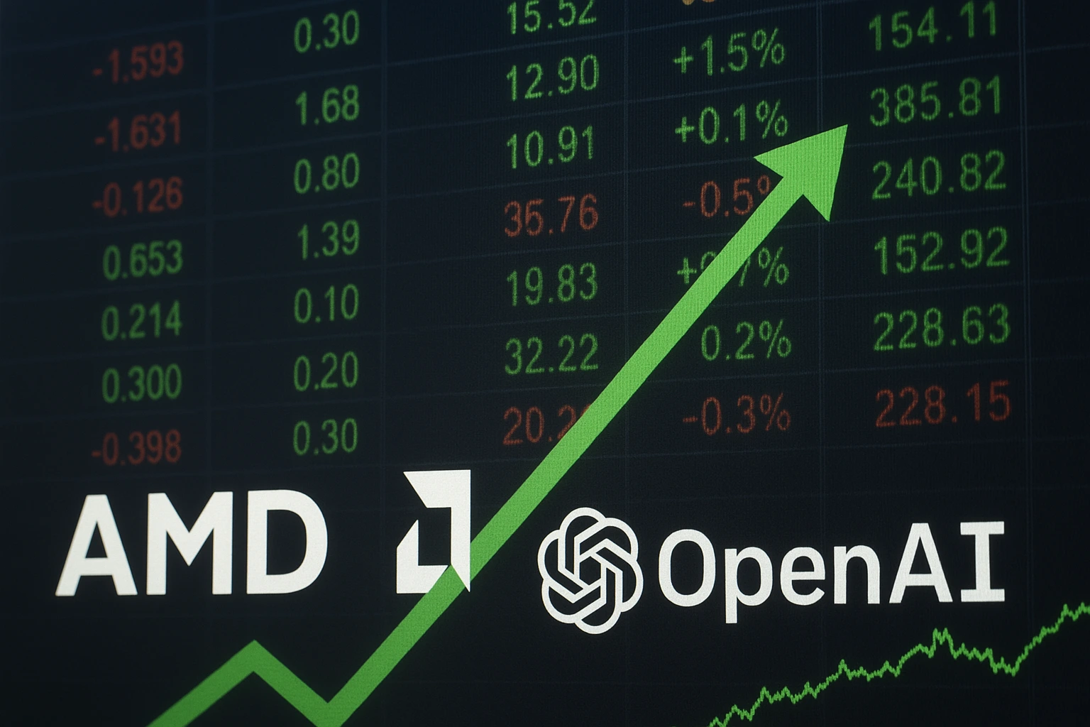 AMD stock skyrockets after OpenAI announces strategic 10% stake and multi-gigawatt AI chip partnership