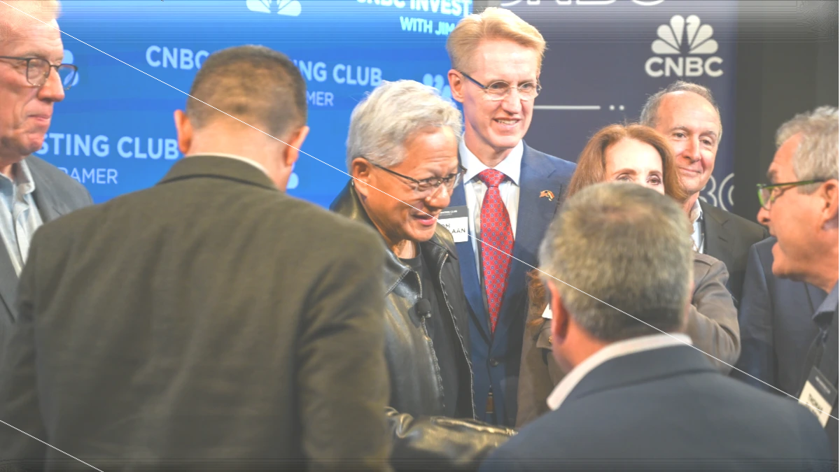 Nvidia stock chart showing recent selloff amid AI market concerns