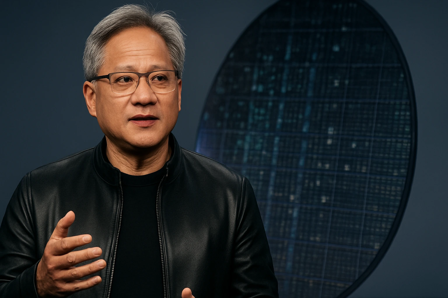 Nvidia CEO Jensen Huang speaks at a TSMC event, highlighting strong demand for Nvidia Blackwell chips amid the global AI boom.