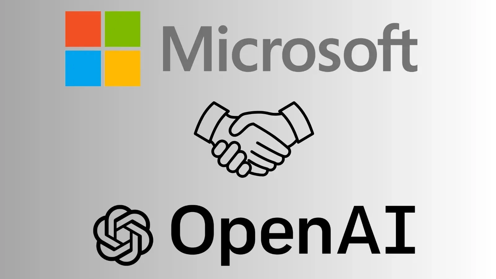 Microsoft and OpenAI partnership handshake image symbolizing corporate collaboration and Microsoft OpenAI transparency