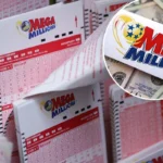 Mega Millions winning numbers displayed on lottery screen after Georgia ticket wins $980 million jackpot