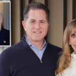 Michael and Susan Dell at a press event announcing $6.25 billion donation to fund Trump Accounts for millions of American children