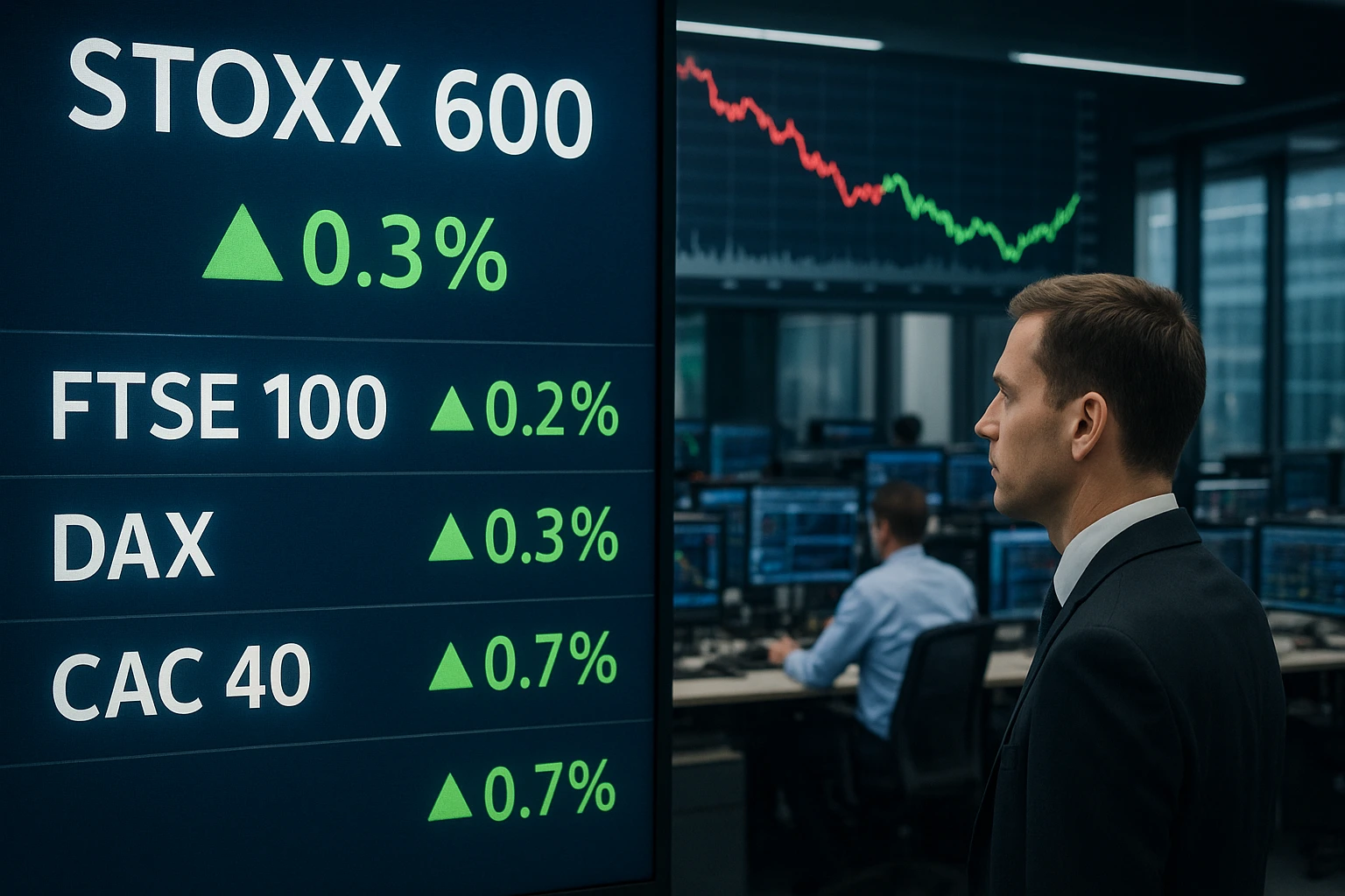 European stocks rise to one-month high as investors react to Fed rate cut and tech selloff