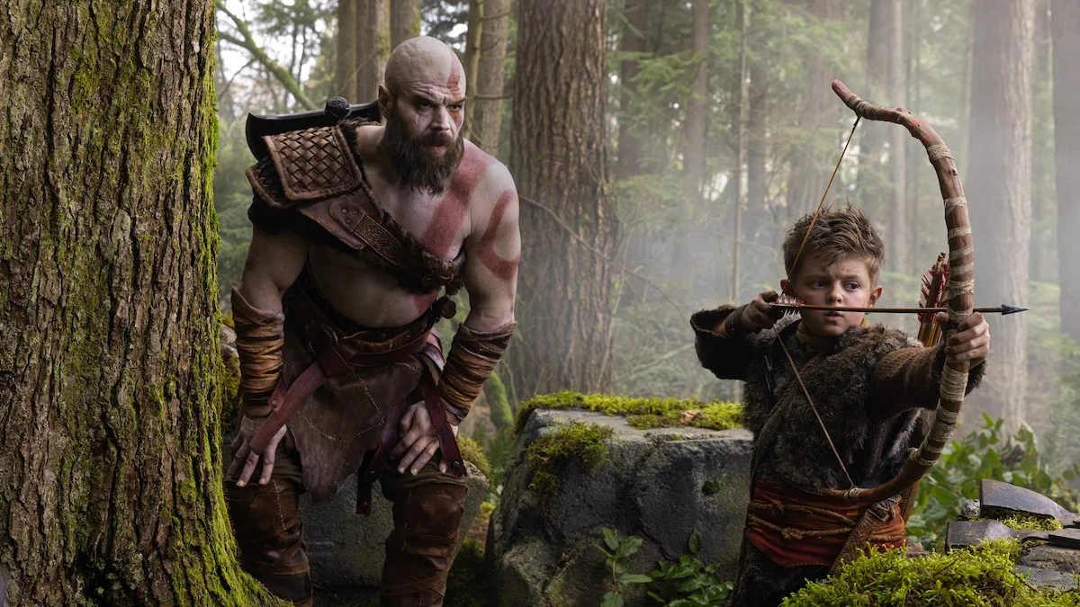 Kratos and Atreus in the God of War live-action adaptation as Amazon recasts Kratos following Ryan Hurst's on-set injury.