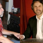 Country music steel guitarist Tommy Detamore pictured with a pedal steel guitar