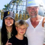 Josh Duhamel son Axl 13th birthday celebration at Universal Studios Hollywood with Audra Mari and family.