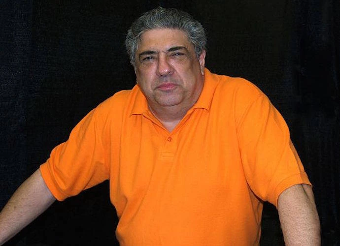 Vincent Pastore, the actor who played Big Pussy on The Sopranos, at a red carpet event.