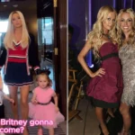 Paris Hilton son Phoenix Britney Spears visit question as Hilton walks with her children