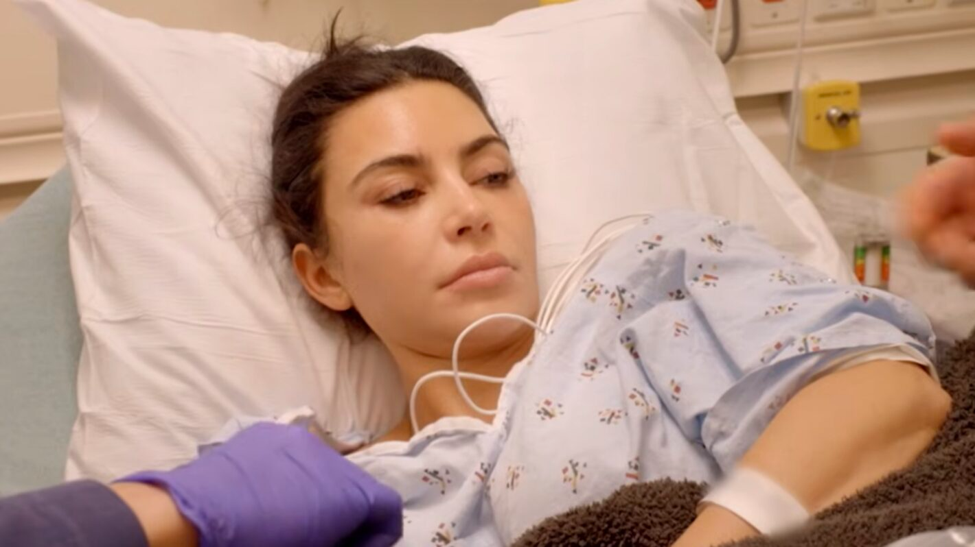 Kim Kardashian reveals esophagitis while lying in a hospital bed in The Kardashians season 8 trailer