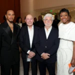 George Lucas and Mellody Hobson at the Lucas Museum of Narrative Art opening night