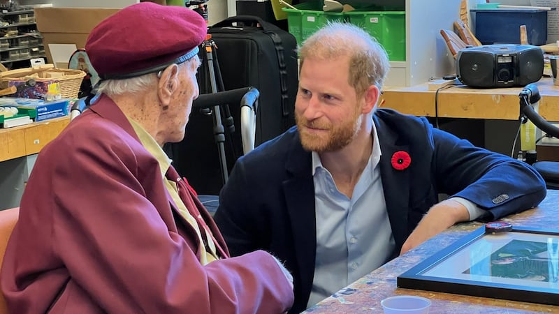 Prince Harry Skydives to Honor 102 Year Old Veteran Ed Marshall